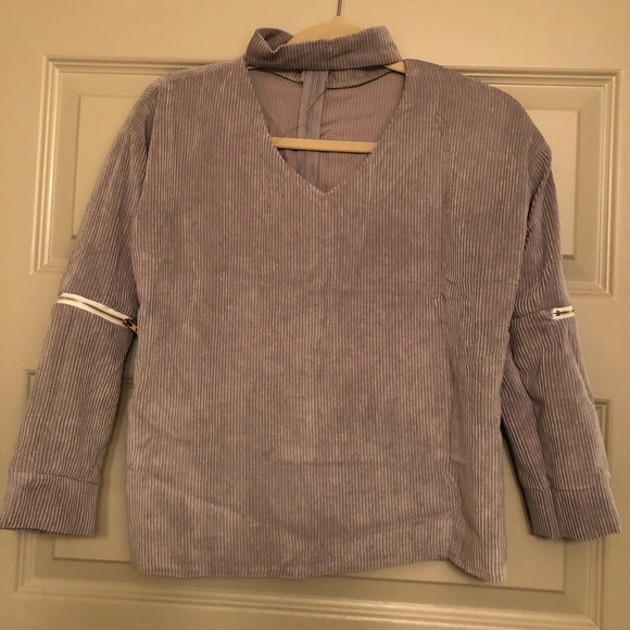 Long-sleeve corduroy top - Picture 1 of 4